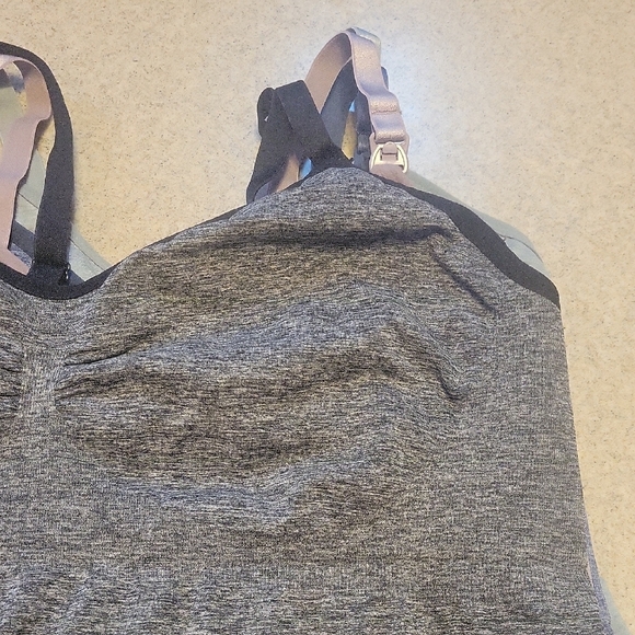Touch Loom Maternity Nursing Tank Tops Black Navy Bean and Gray XXL - Picture 13 of 14